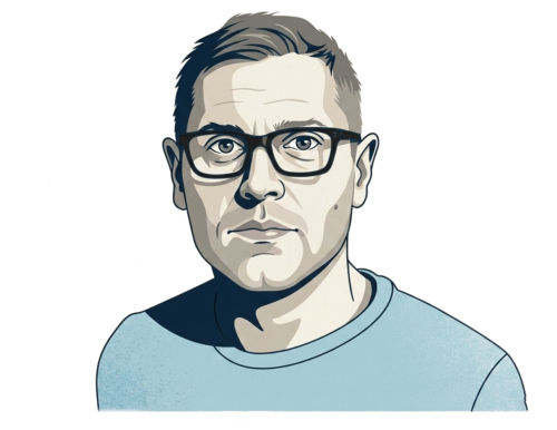 Editorial illustration of Joe Shaw, UK‑based commercials and content director